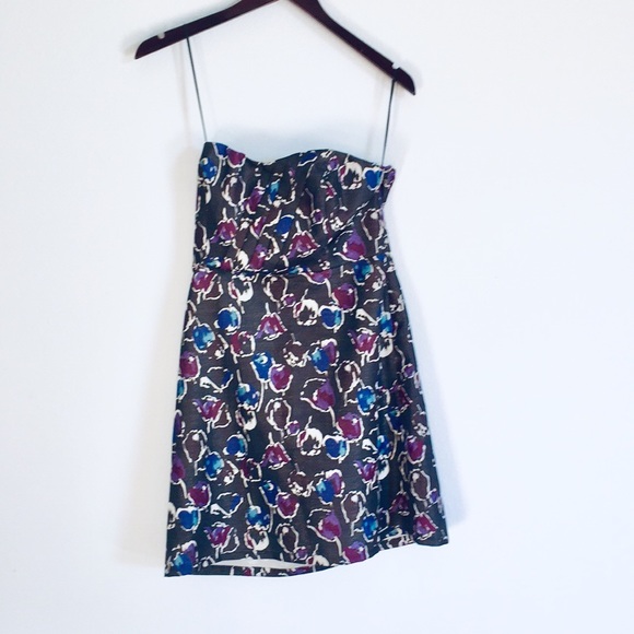American Eagle Strapless Petals Mini Dress 6 - Picture 4 of 7